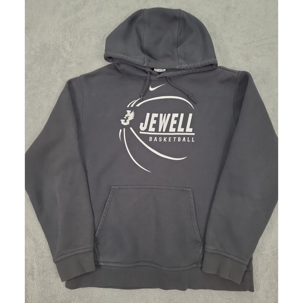 William Jewell Cardinals Nike Basketball Hoodie Sweatshirt Mens M Grey